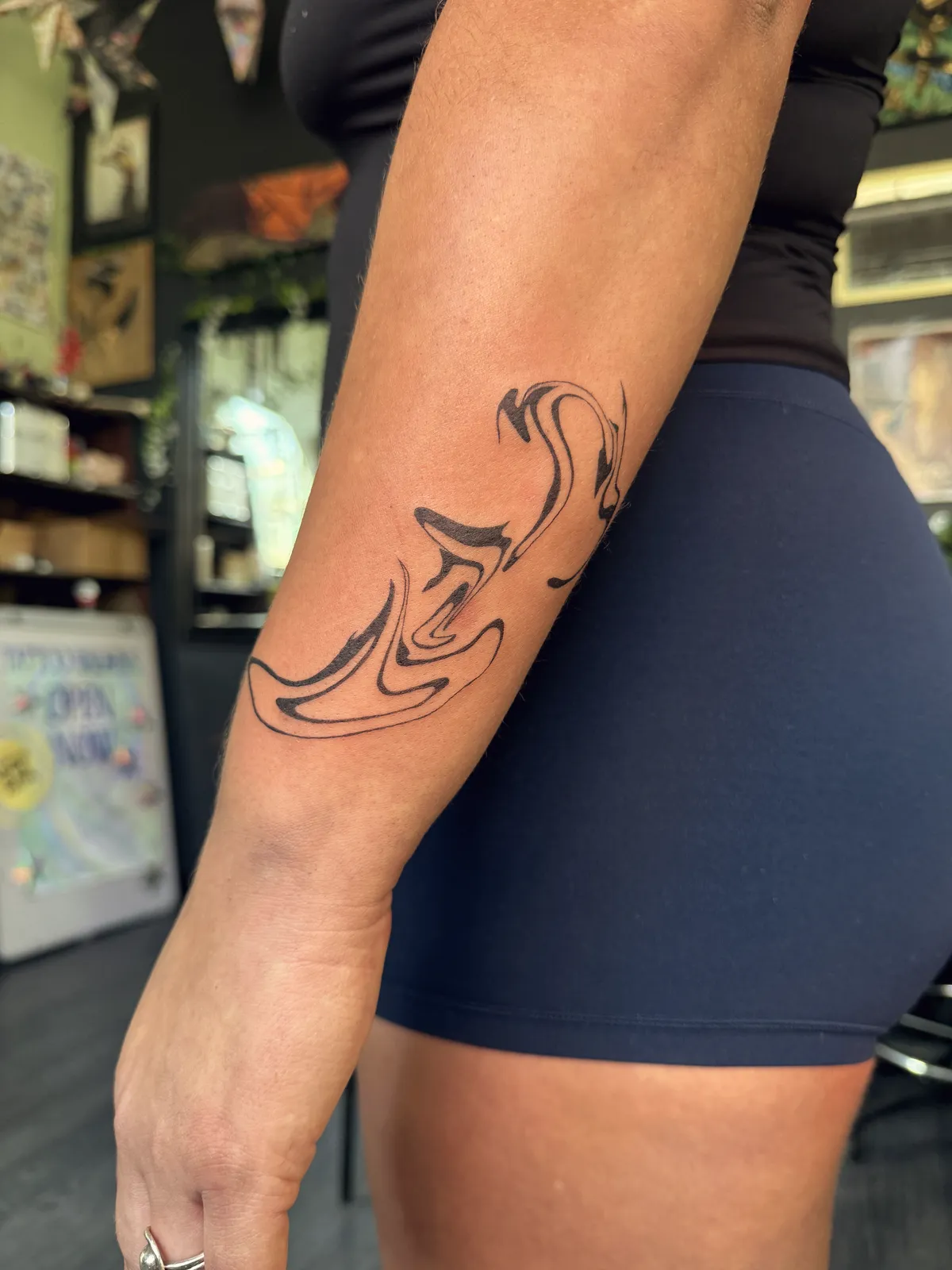 Flow Study, tattoo by Alyssa Collins